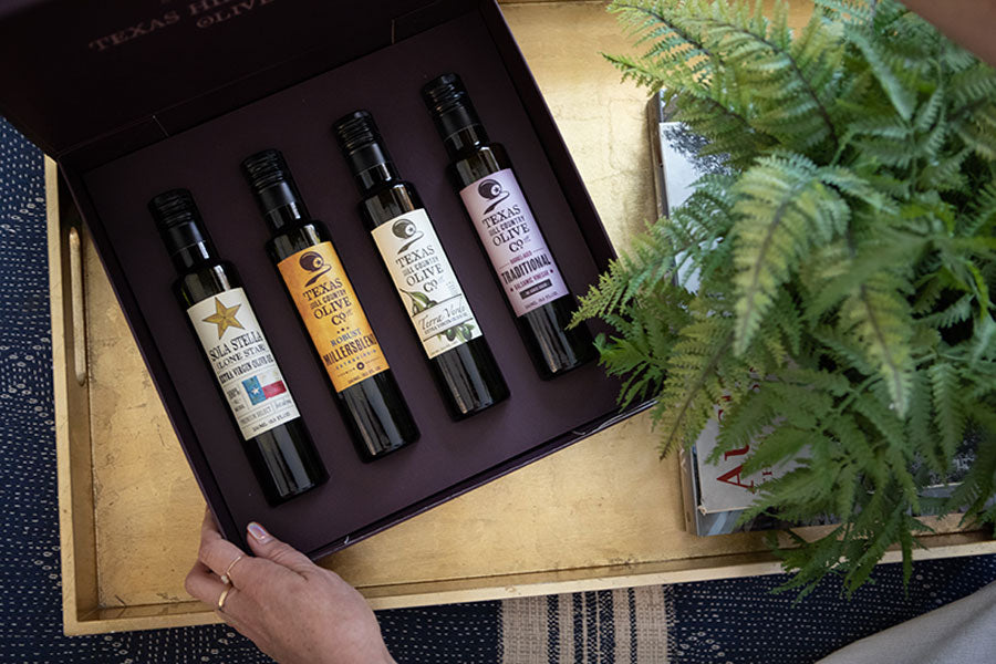Texas olive oil gifts - Awarding winning keepsake box | Texas Hill Country Olive Co.
