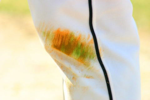 grass stains on white pants