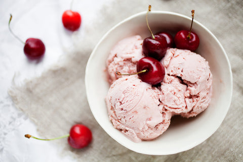 cheery ice cream summer foods