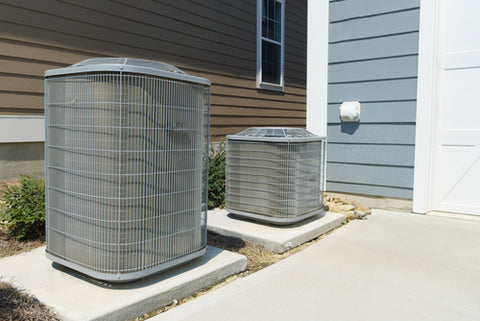 air conditioning unit outside home
