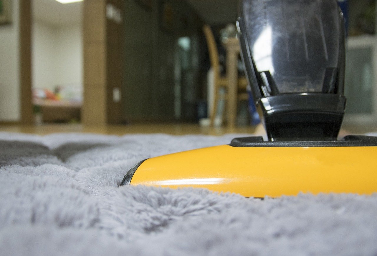 Vacuum cleaner vacuums carpet