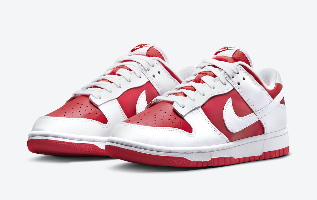 Nike Dunk Low 'Championship Red' Release Information – Manor.