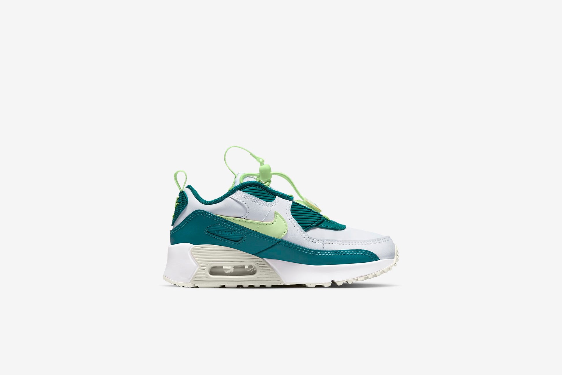 Nike "Air Max 90 Toggle" PS - White / Barely Volt –
