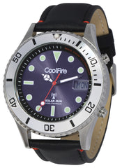 Solar Atomic Super Luminous Diver Watch ! 45mm Stainless Steel Solar Power Men Watch by Coolfire (1642E)