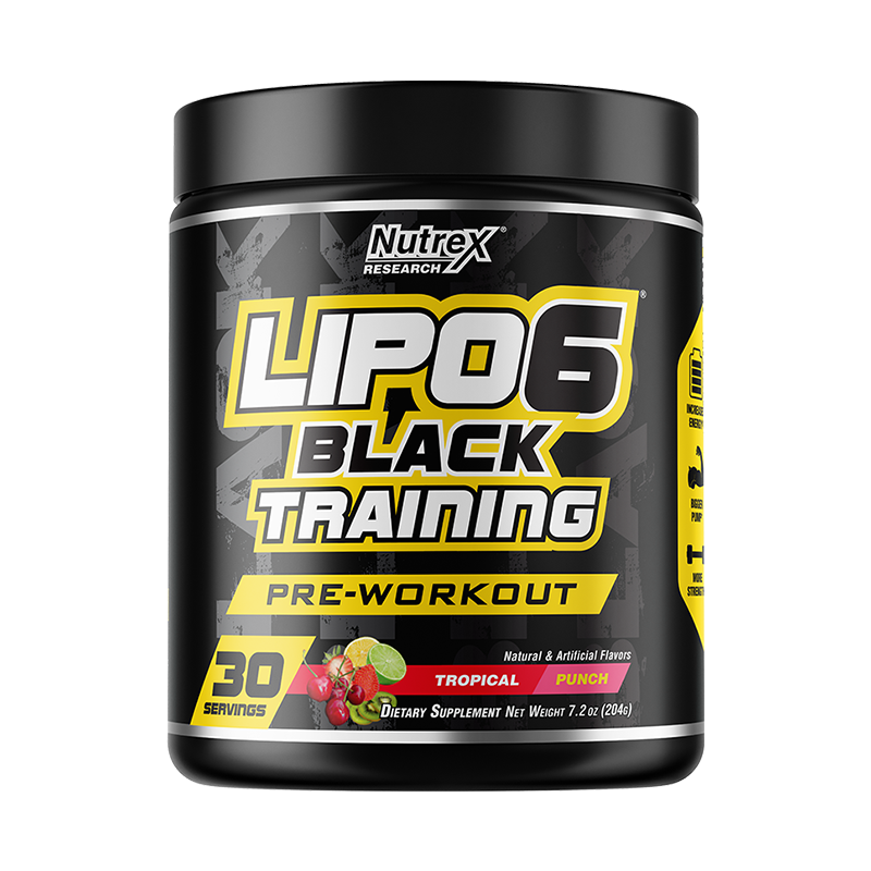 Nutrex Lipo 6 Black Training Pre Workout 30 Servicios One Last Rep