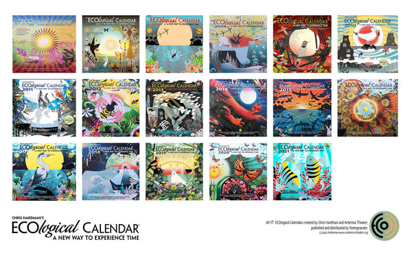 COLLECTABLE Single years of ECO Calendars- From Years Gone By