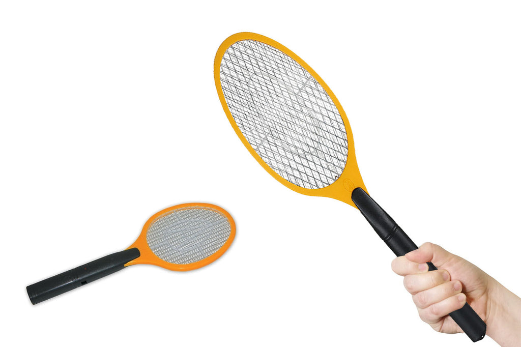 tennis racket shaped bug zapper