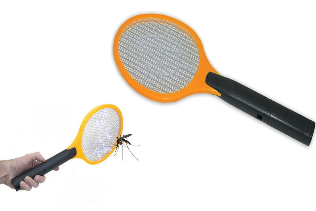 tennis racket shaped bug zapper