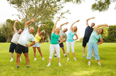 Group fitness with fellow RVers