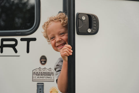 Young boy with an RVLock Handle