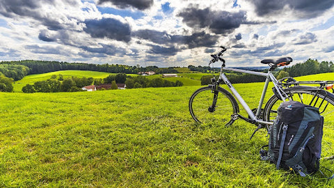 Mountain Bike with Scenic View