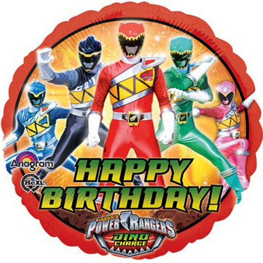 Download Power Rangers balloon Happy Birthday Foil 18"