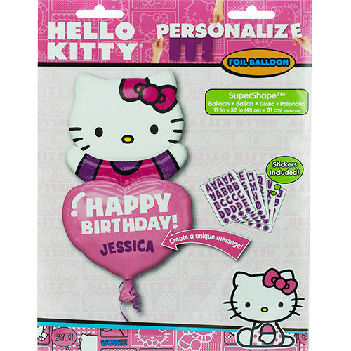 Hello Kitty Happy Birthday Personalized Foil Balloon 32