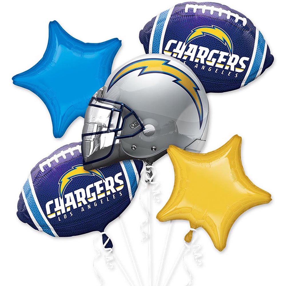 LA Rams Helmet Foil Balloon Bouquet, 5pc