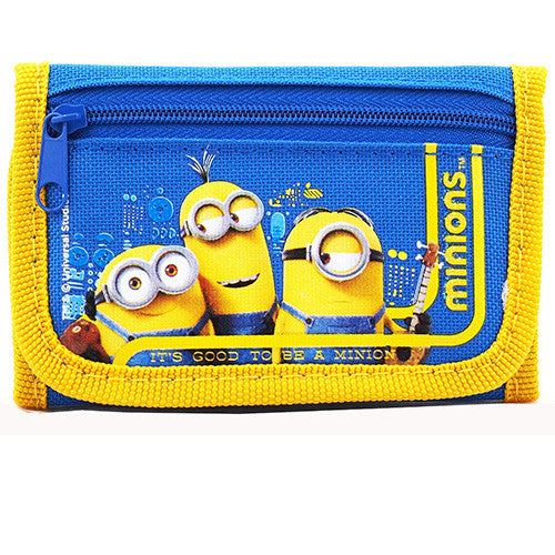 Verwoesten Struikelen Stoel Despicable Me Minions Character Blue Trifold Wallet