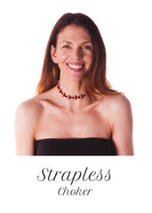 Necklaces for necklines- Strapless dress