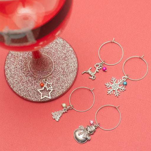 Swirl glass wine charms - D.Vino