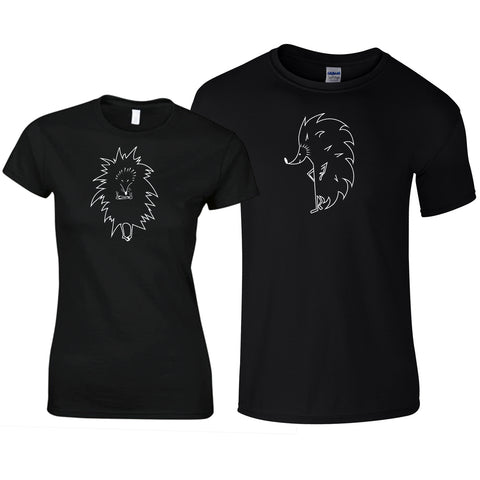 hedgehogs couple t-shirts