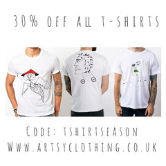 t shirt sale artsy clothing