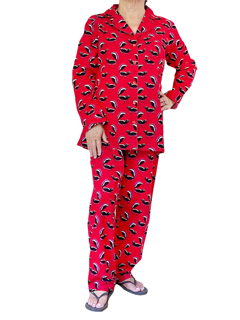 The Cat's Pajamas Women's Harlee Classic Flannel Pajama Set