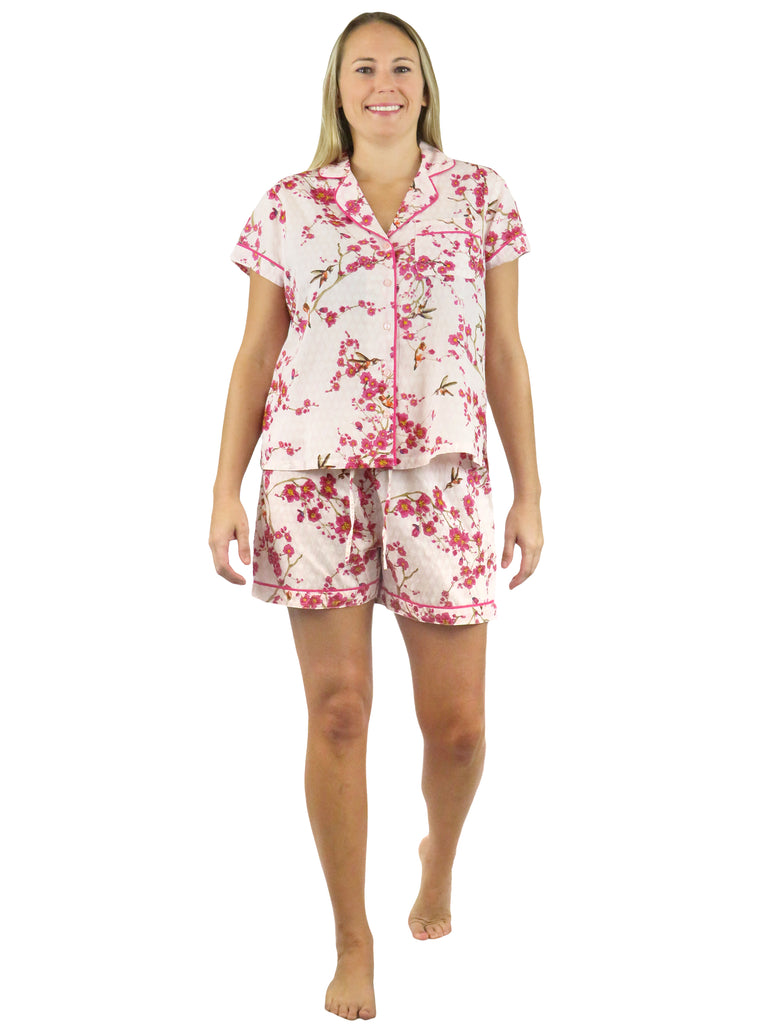 Floral Boxer Pajama Set