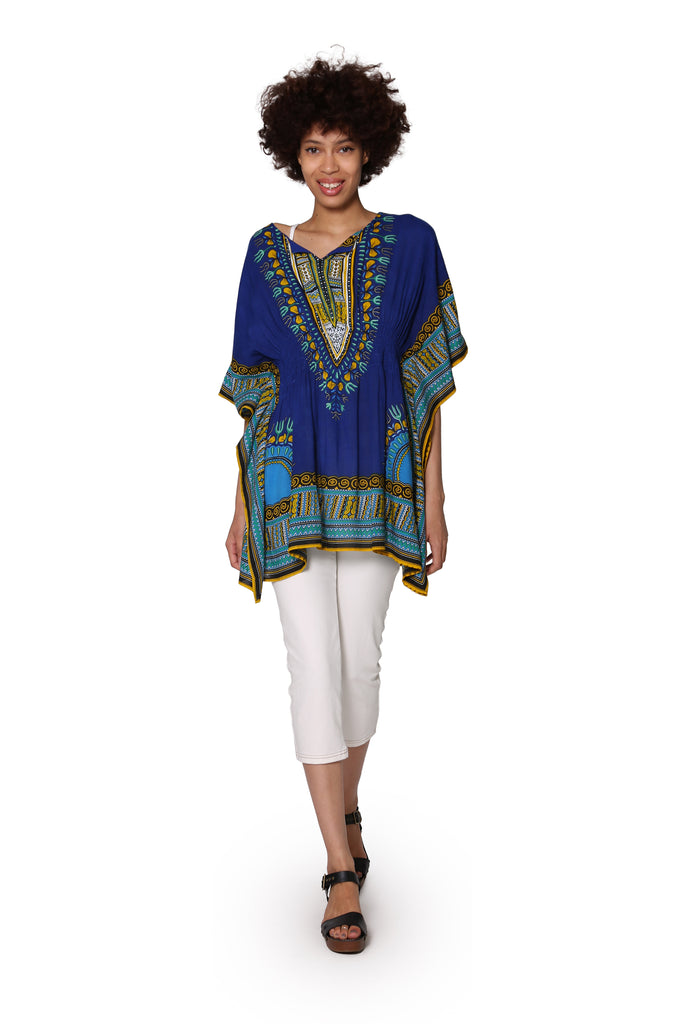 Abstract Print Kimono Tunic - La Cera