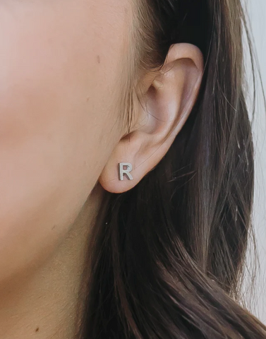 Zaana Jewelry R Stud Earring