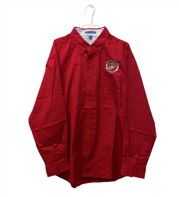 red button up long sleeve