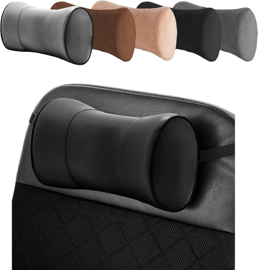  Neck Pillow Headrest Support Cushion - Clinical Grade Memory  Foam for Chairs, Recliners, Driving Bucket Seats (Plush Velvet, Gray) :  Home & Kitchen