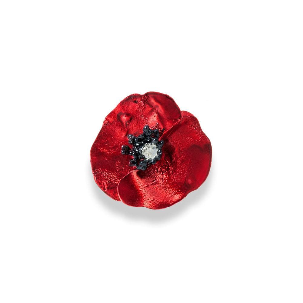 red poppy ring