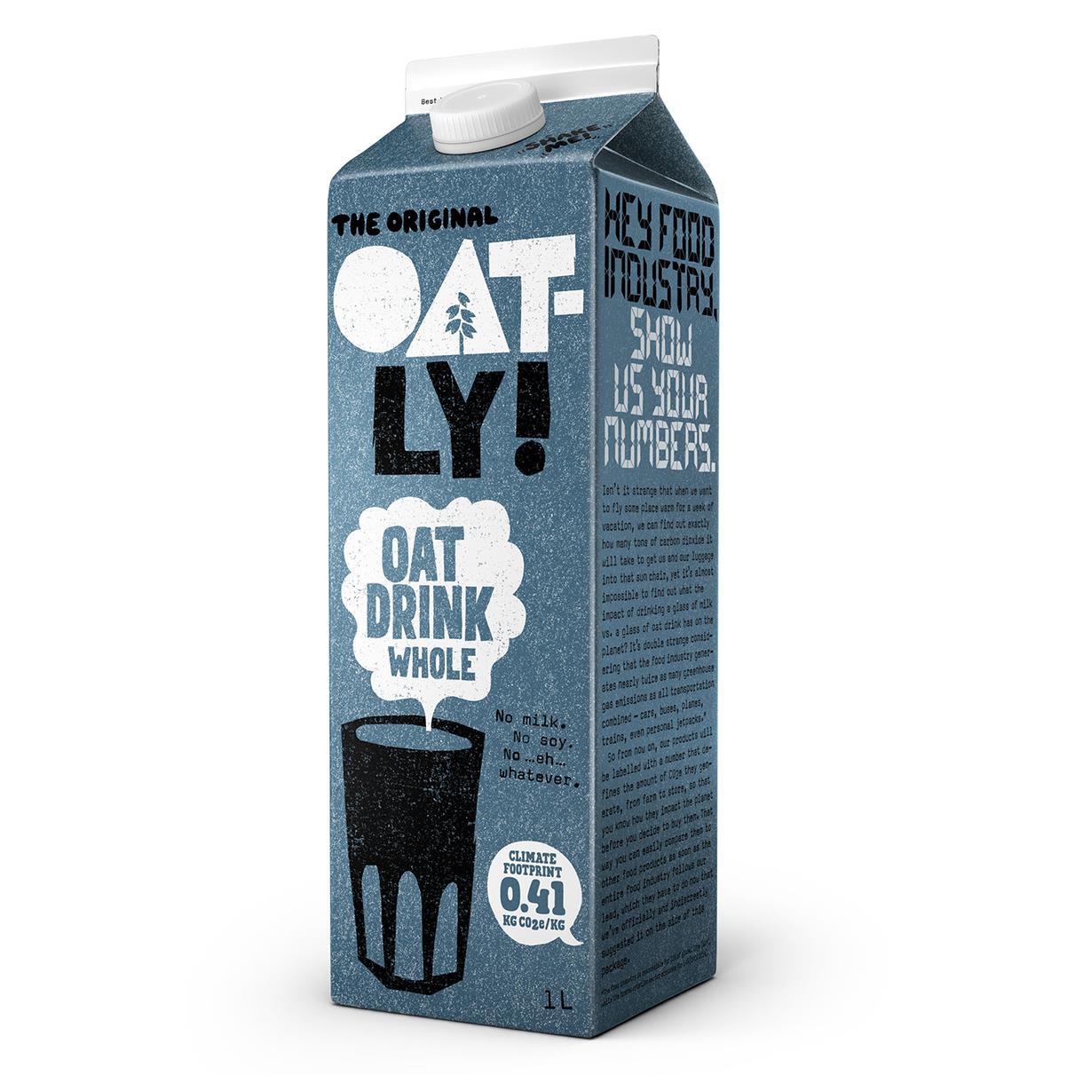 Oatly Oat Milk Drink Whole 1l The Vegan Kind