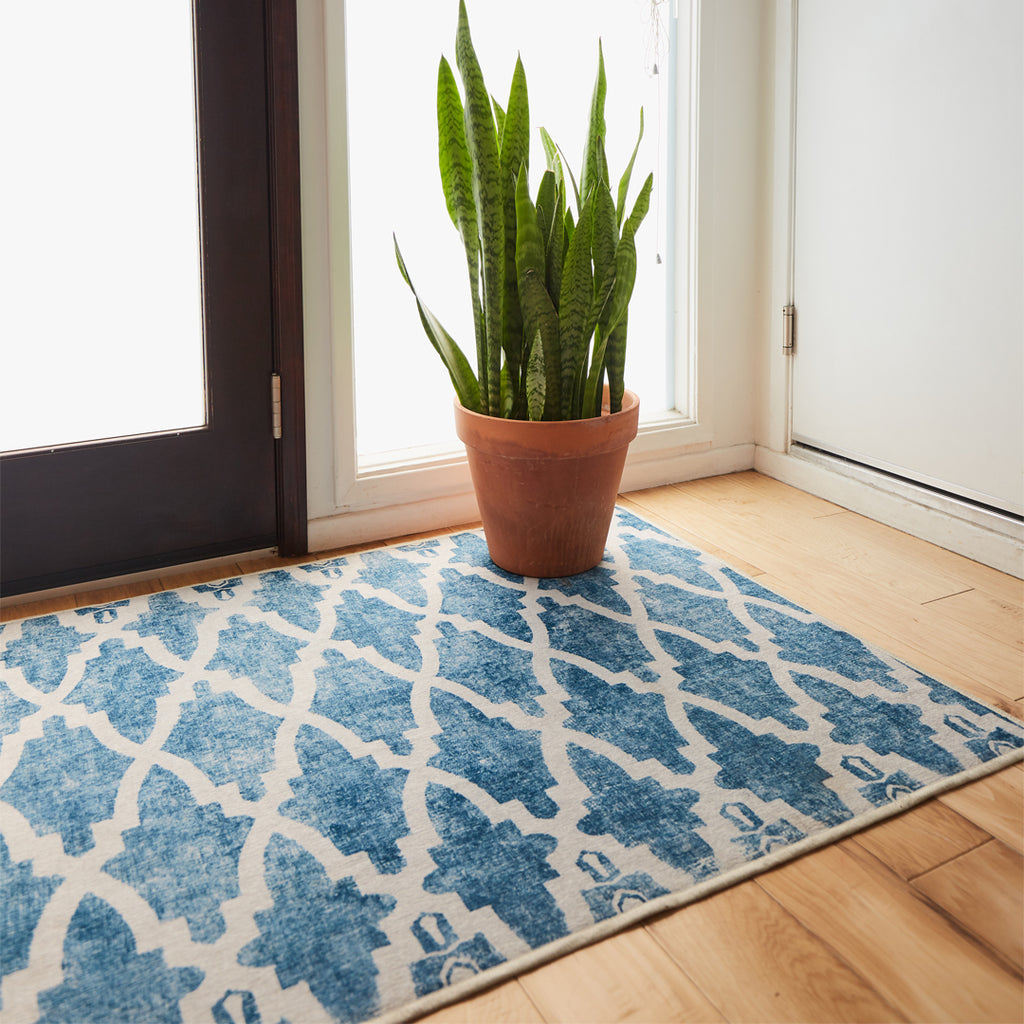 Soraya Trellis Blue Rug