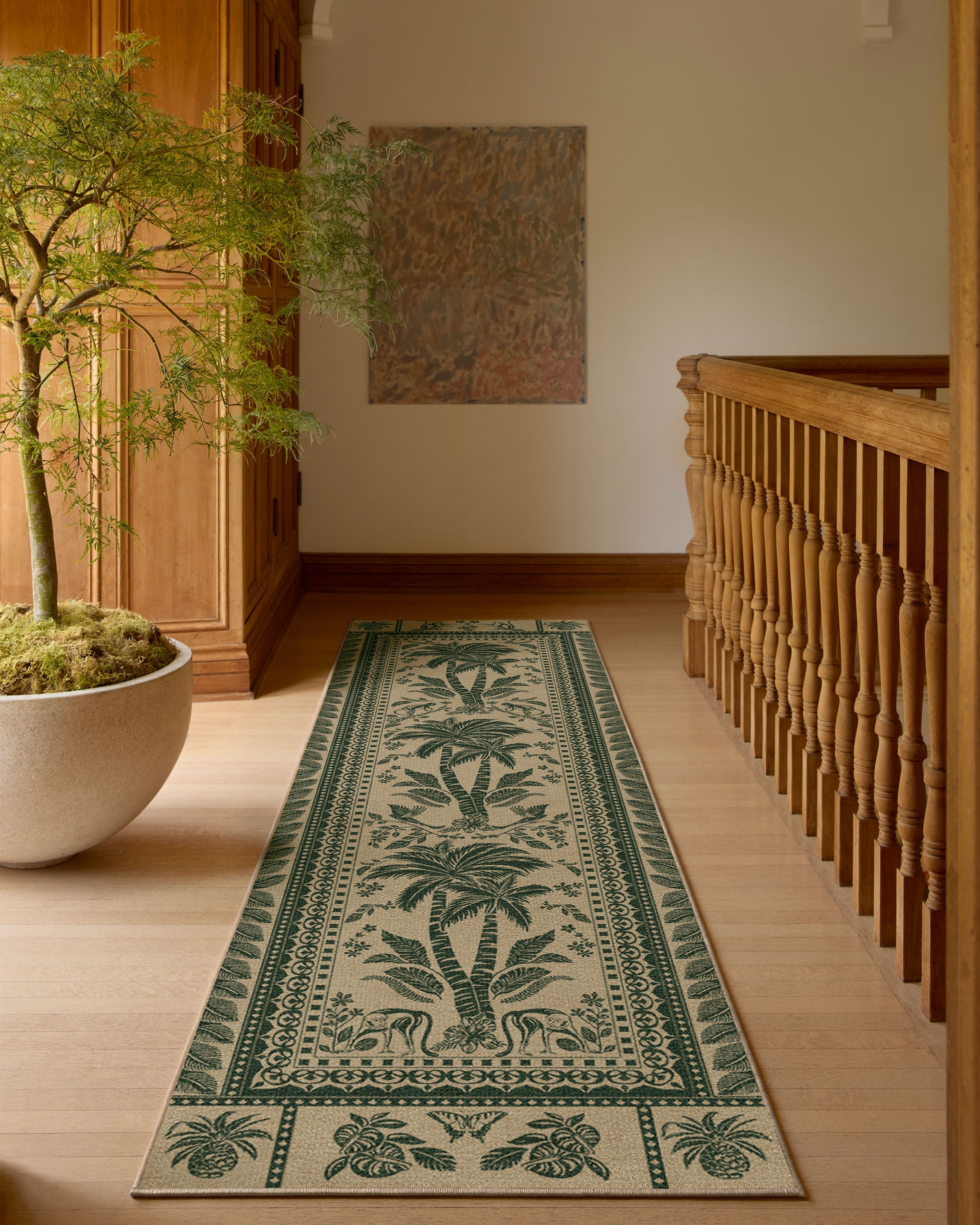 Iris Apfel Simian Forest Green Tufted Rug | Ruggable
