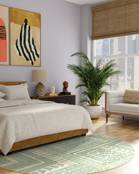 Malene Barnett Bogolan Sage Tufted Rug | Ruggable