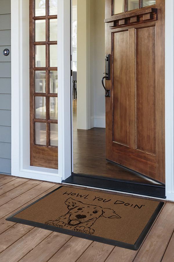 RUGGABLE Welcome Washable Doormat - Perfect Indoor Outdoor Machine Washable  Doormat for Front Door Porch or Entryway to Greet Guests - Multicolor