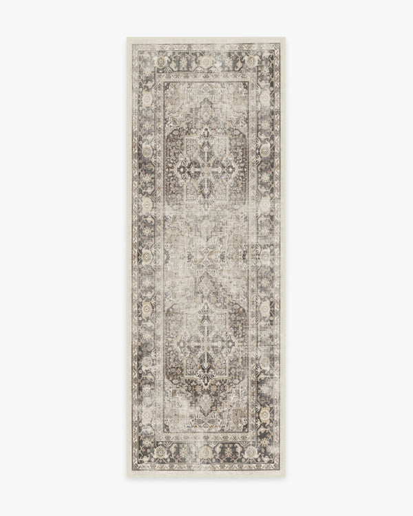 Boho Persian Runner Rug, Washable Distressed Hallway Runner