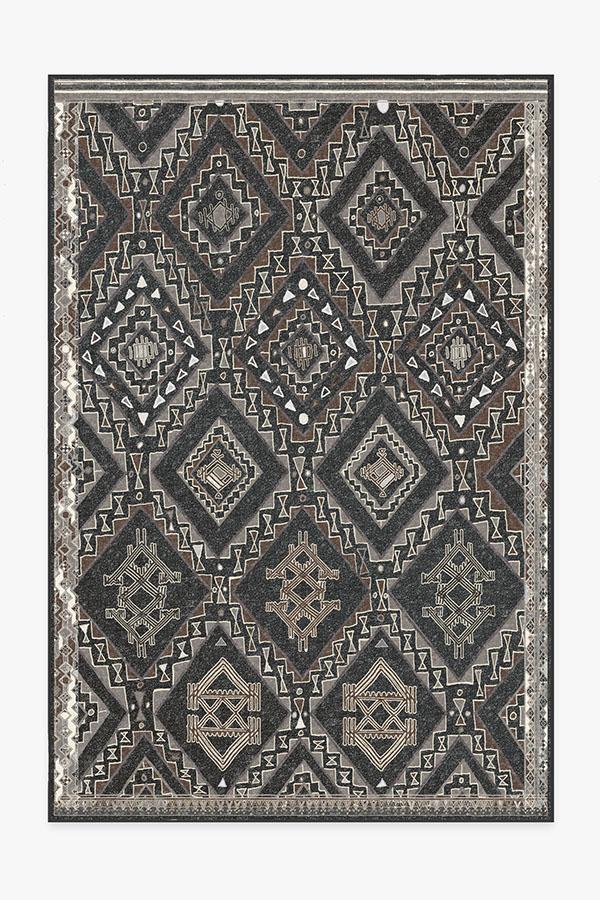 Washable Rug Cover & Pad | Lunja Lava Rock Rug | Stain-Resistant | Ruggable | 6'x9'