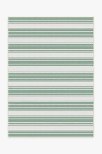 Outdoor Sailmaker Stripe Black Rug