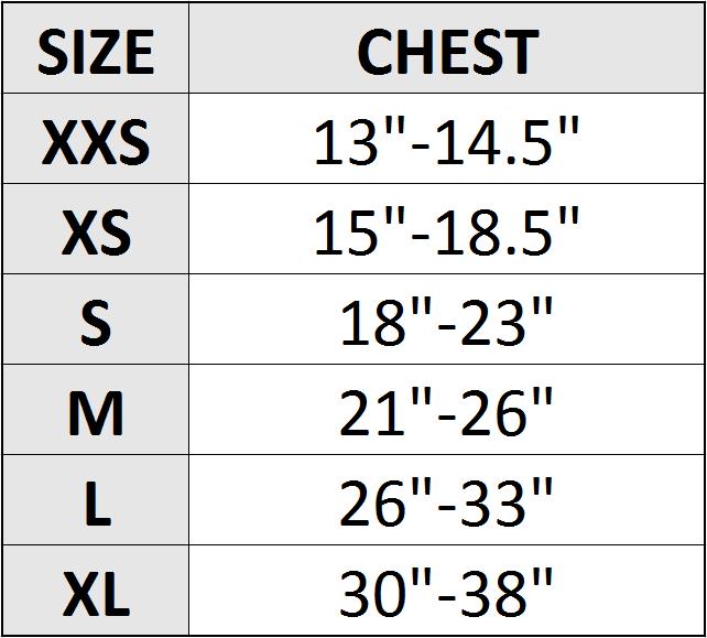 Standard Dachshund Size Chart