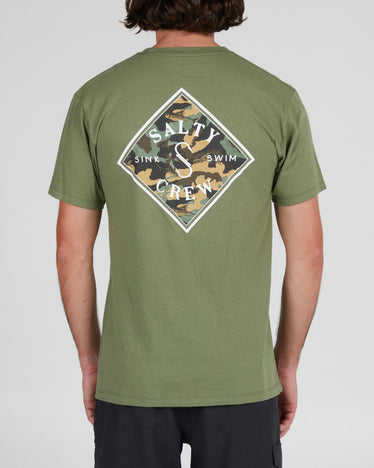 IN FISHING WE TRUST PREM L/S - Sage green