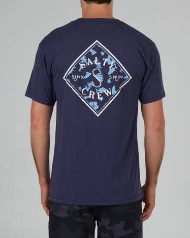 Ahi Mount Navy/Heather S/S Standard Tee