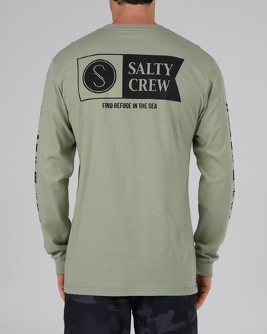 Salty Crew Men's Fishing We Trust L/S Sunshirt L Sea Foam