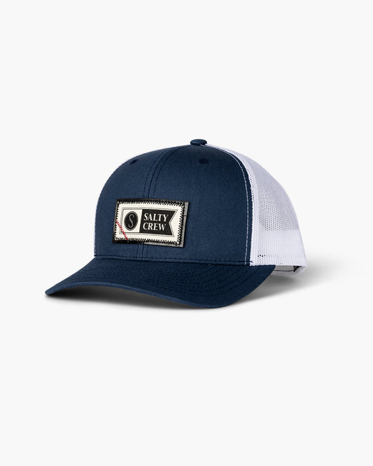 Salty Crew Tarpon Trucker Hat - Navy