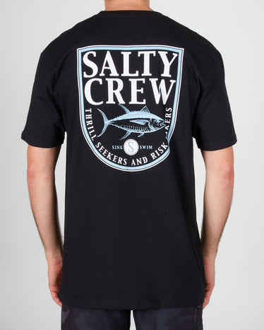 Salty Crew Mahi Bleed S/S Tee - Charcoal, Charcoal / M