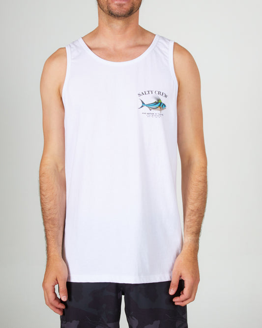 Salty Crew Bruce Tank Top (Navy) Graphic Sleeveless Tee メンズ-