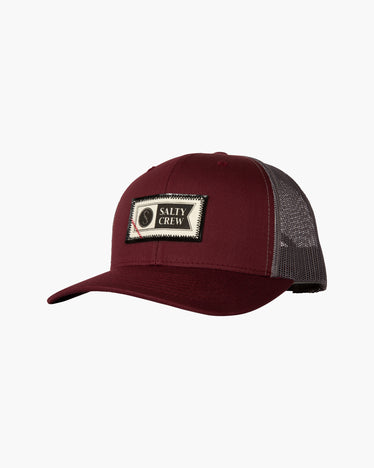 Salty Crew - Topstitch Heather Retro Grey/Black Hat Trucker