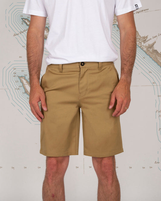 front of Deckhand Workwear Brown Chino Walkshort