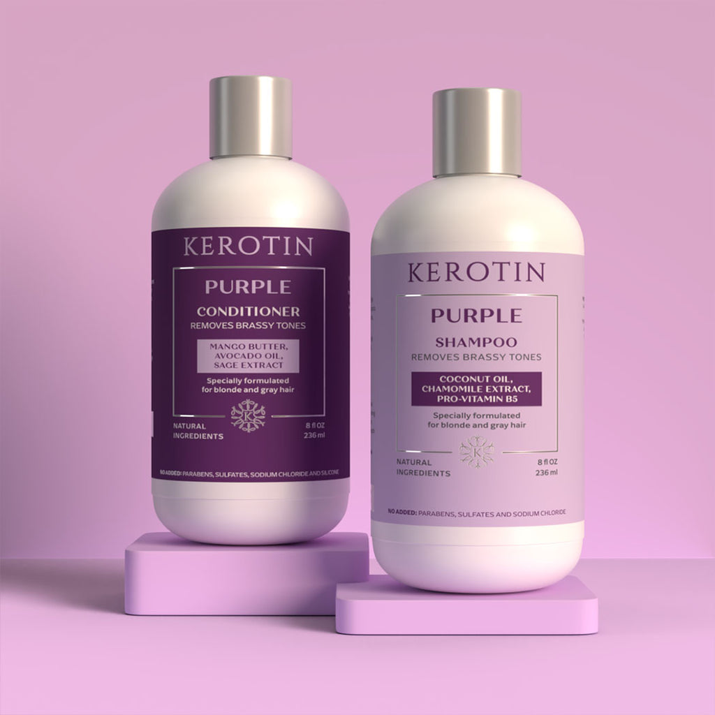 Kerotin Toning Purple Shampoo Conditioner