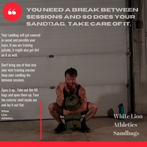 Sandbag Care Instructions