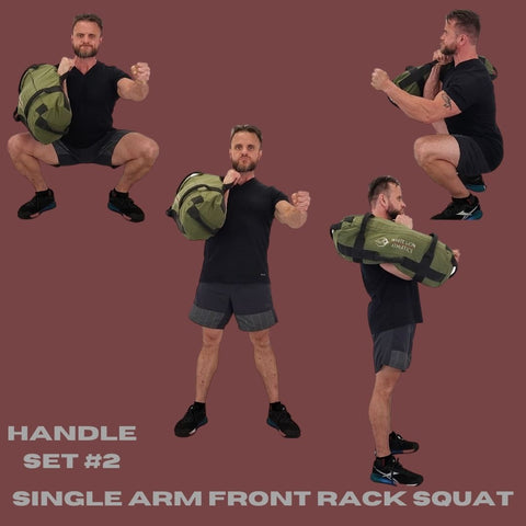 Single Arm Front Rack Squats 